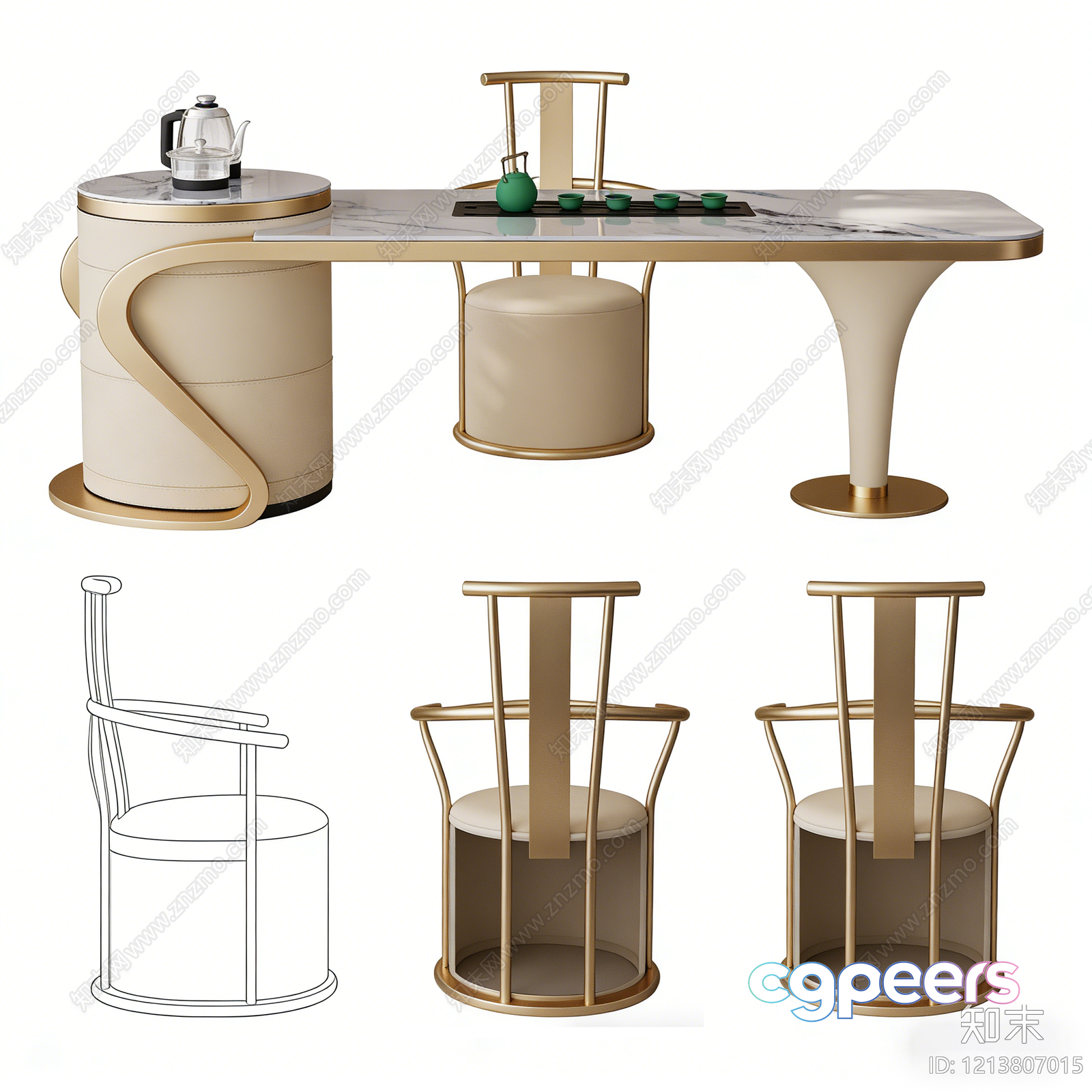 Modern Bar Furniture 3D Model - 11270 - VRAY Render