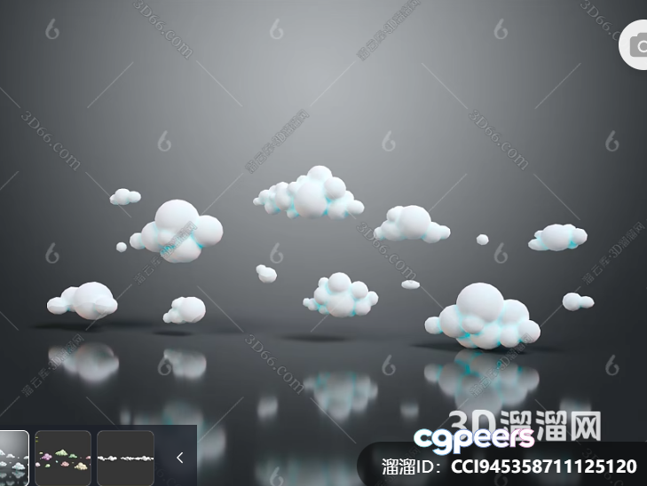 3D Clouds Image 3D Model - 9576 - VRAY Render 3D Clouds Image 3D Model - 9576 - VRAY Render