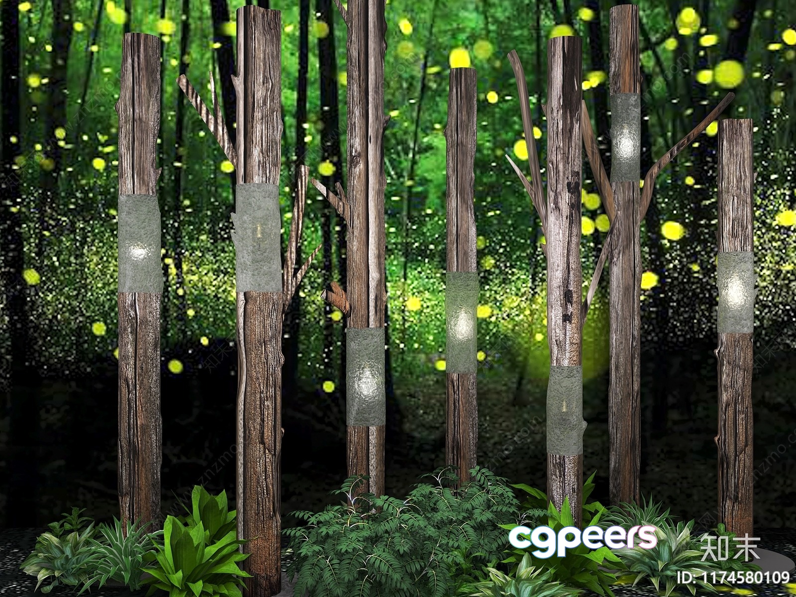 Wooden Forest Scene 3D Model - 1623 - VRAY Render Wooden Forest Scene 3D Model - 1623 - VRAY Render