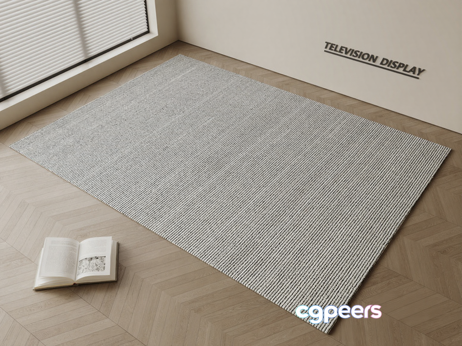 A Gray Rug 3D Model - 13159 - CORONA Render A Gray Rug 3D Model - 13159 - CORONA Render