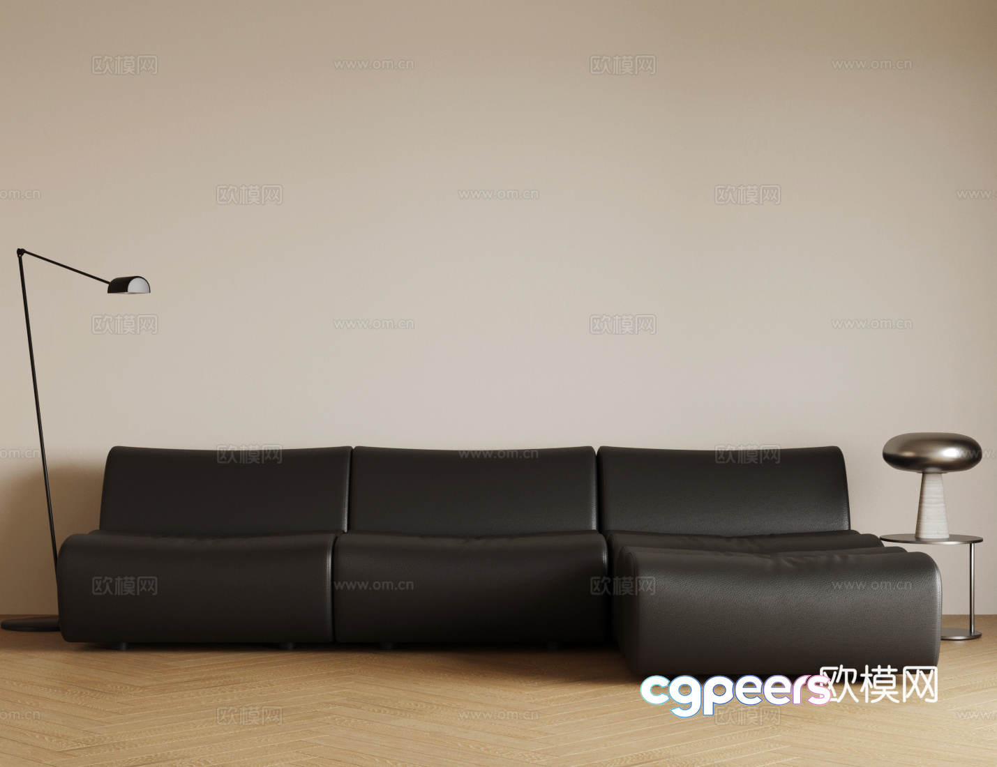 Modern Living Room 3D Model - 10370 - VRAY Render