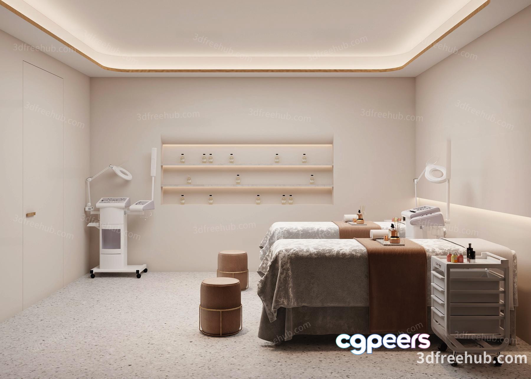 A Spa Treatment Room 3D Model - 22641 - VRAY Render
