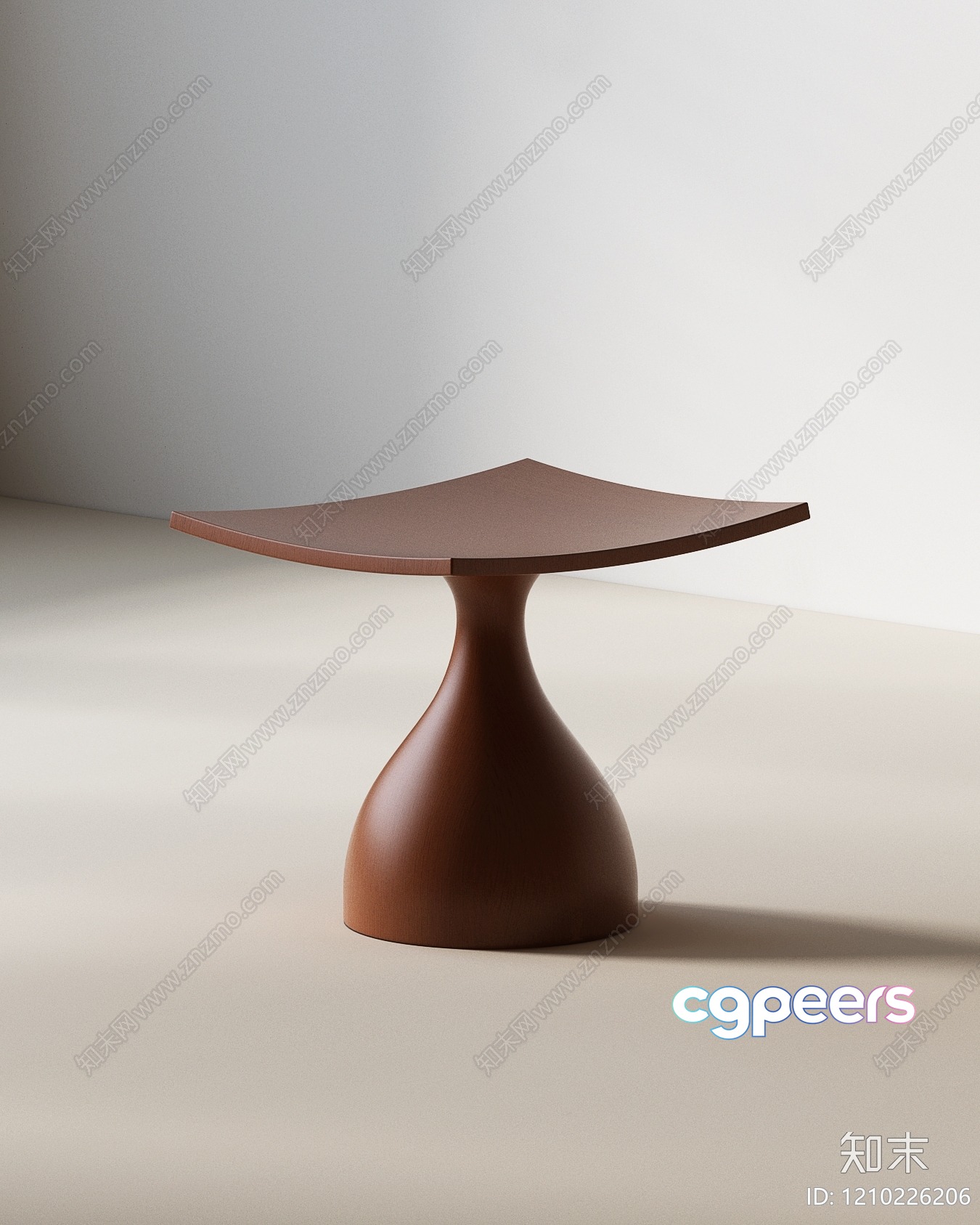 Simple Wooden Table 3D Model - 23067 - VRAY Render