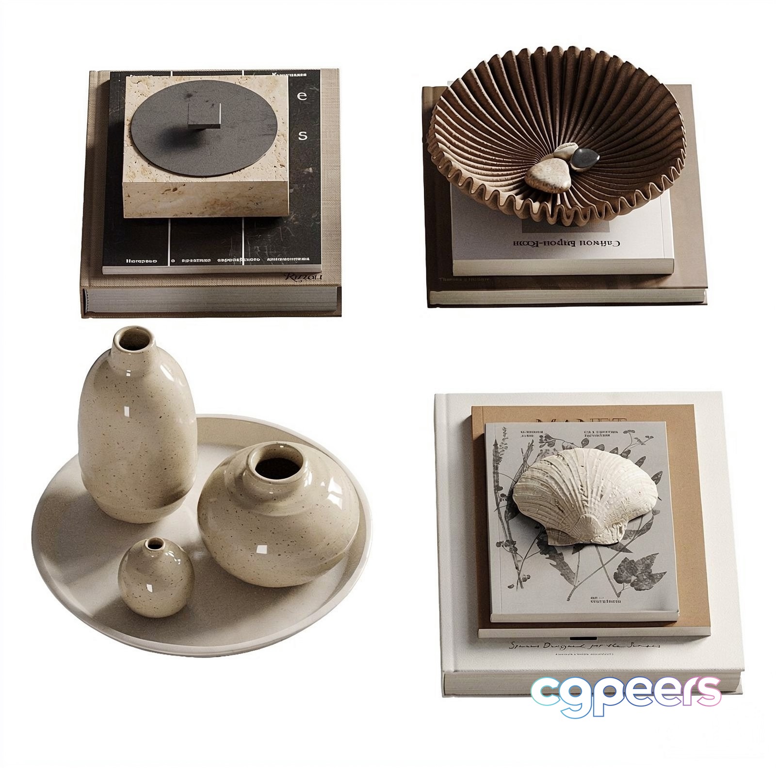 Neutral Home Decor 3D Model - 1381 - VRAY Render Neutral Home Decor 3D Model - 1381 - VRAY Render
