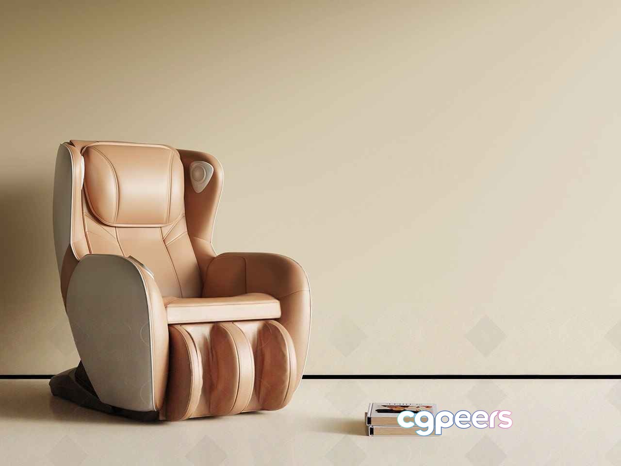 Brown Leather Chair 3D Model - 15644 - VRAY Render
