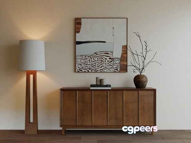Mid-Century Modern Furniture 3D Model - 13811 - CORONA Render