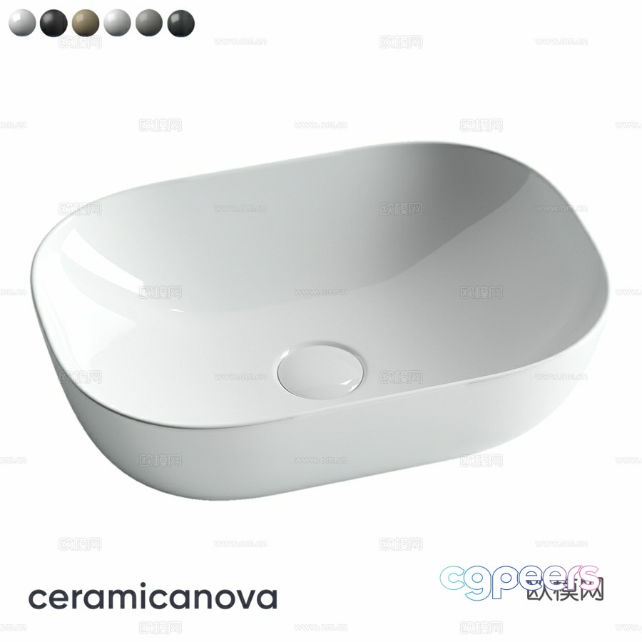 A White Ceramic Sink 3D Model - 22103 - VRAY Render A White Ceramic Sink 3D Model - 22103 - VRAY Render