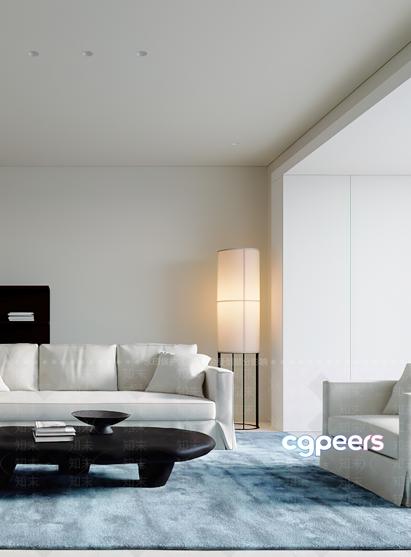 Modern Living Room 3D Model - 20427 - VRAY Render Modern Living Room 3D Model - 20427 - VRAY Render