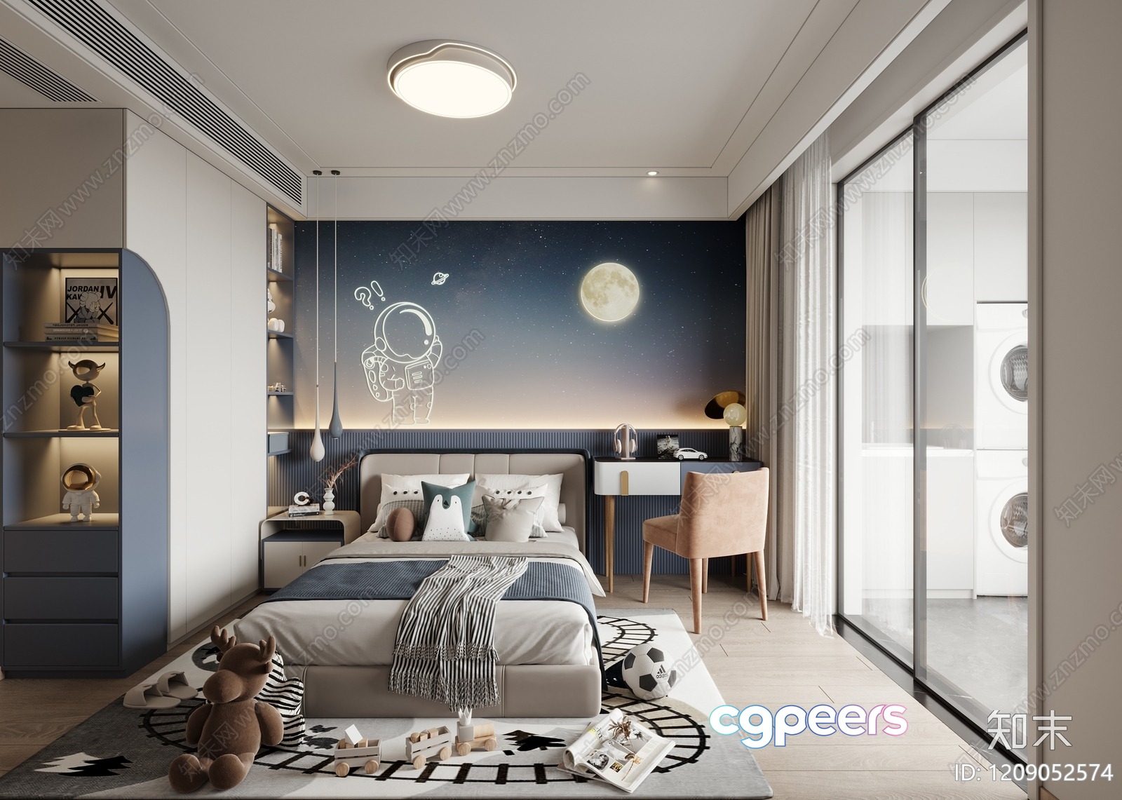 Cozy Bedroom 3D Model - 13104 - VRAY Render