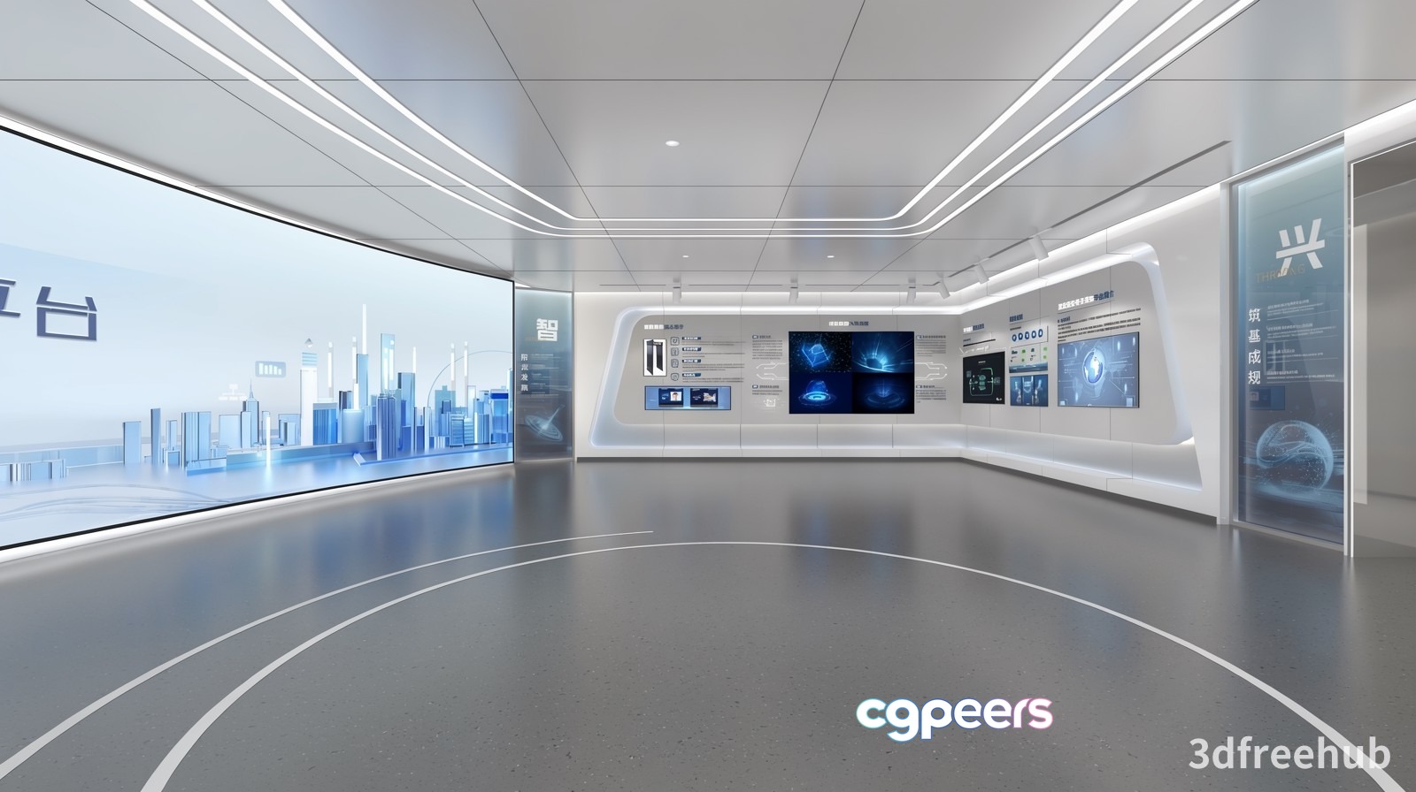 Modern Futuristic Room 3D Model - 20224 - VRAY Render