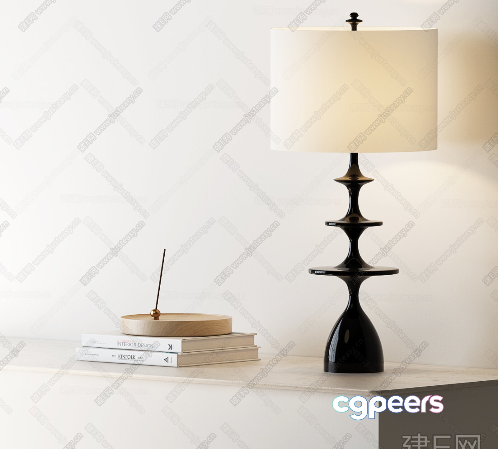 Modern Table Lamp 3D Model - 525 - VRAY Render