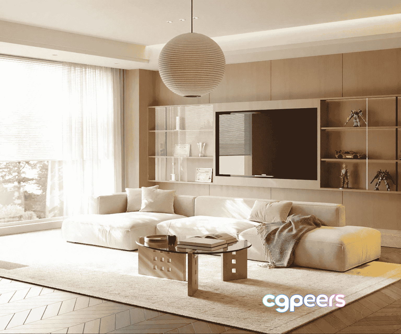 Modern Living Room 3D Model - 11368 - VRAY Render Modern Living Room 3D Model - 11368 - VRAY Render