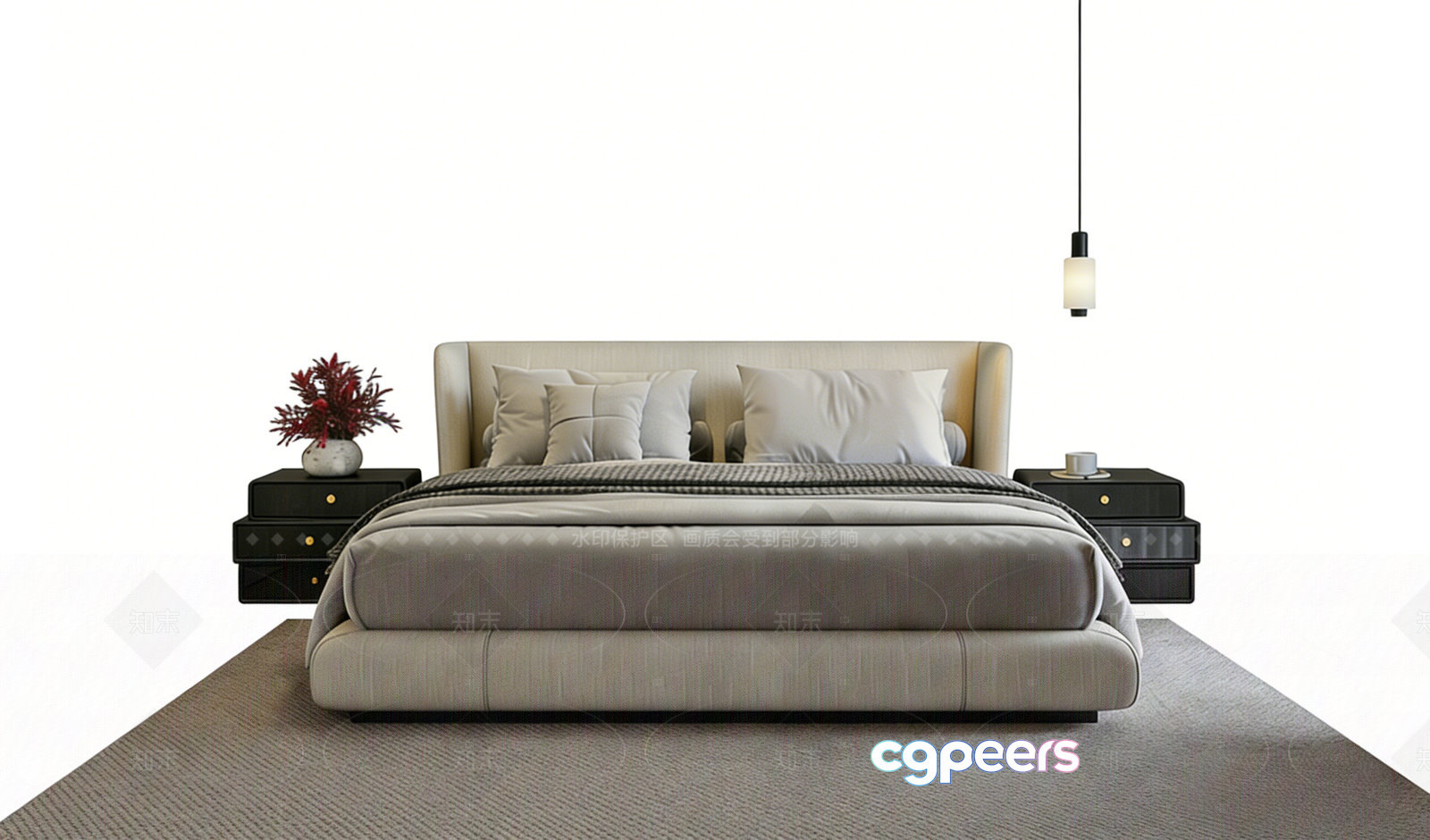 Modern Bedroom Furniture 3D Model - 7903 - VRAY Render Modern Bedroom Furniture 3D Model - 7903 - VRAY Render