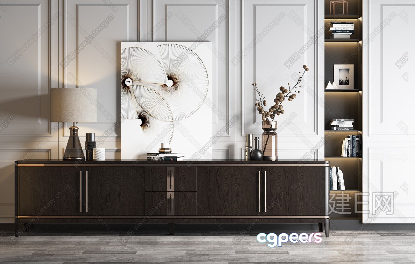 Modern Living Room 3D Model - 9805 - VRAY Render