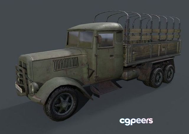 3D Game Assets - Army Truck Low-poly 3D Game Assets - Army Truck Low-poly