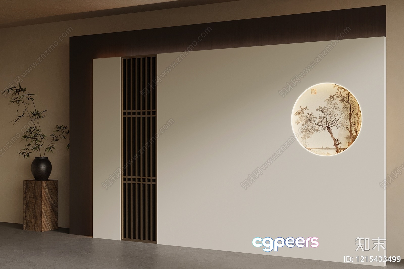 Modern Asian-Inspired Interior Design 3D Model - 13124 - VRAY Render Modern Asian-Inspired Interior Design 3D Model - 13124 - VRAY Render