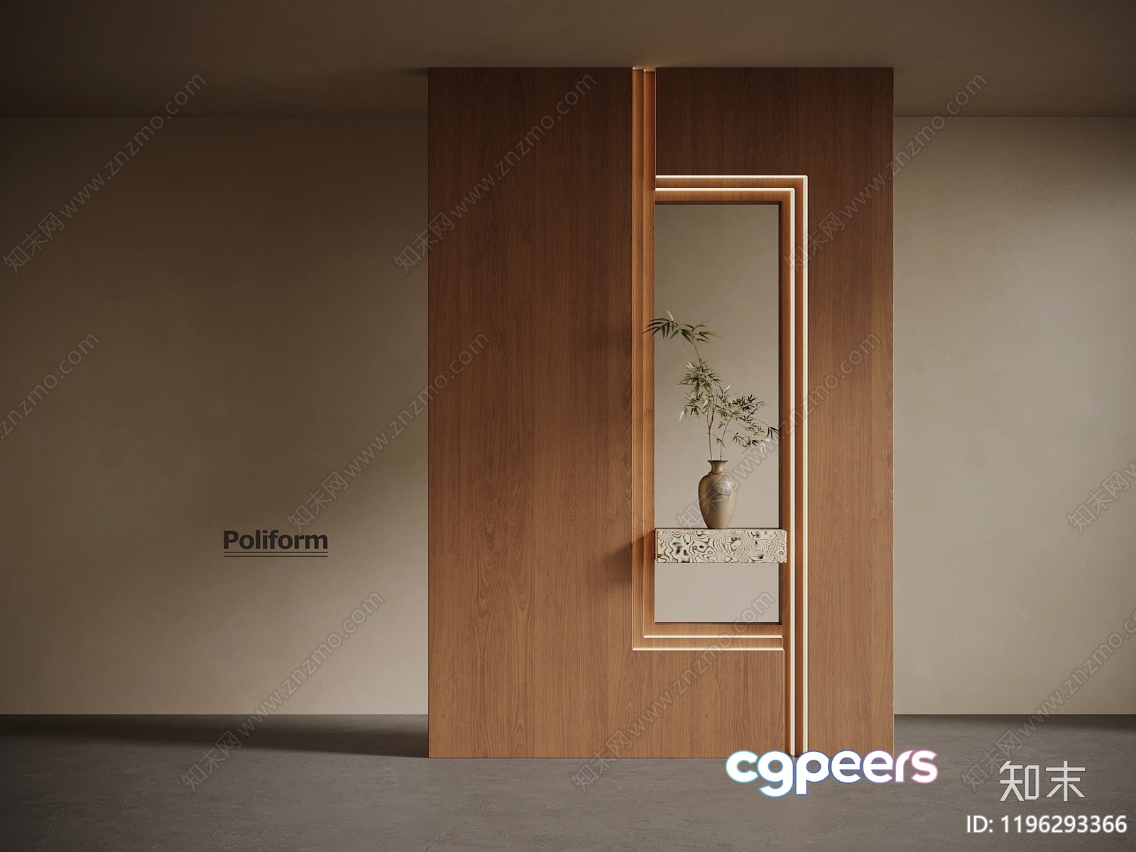 Modern Wooden Door 3D Model - 3117 - VRAY Render Modern Wooden Door 3D Model - 3117 - VRAY Render