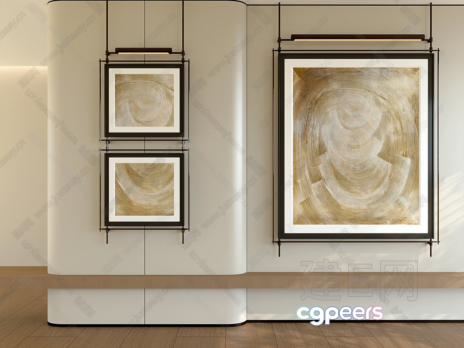 Abstract Art Pieces 3D Model - 23025 - CORONA Render Abstract Art Pieces 3D Model - 23025 - CORONA Render