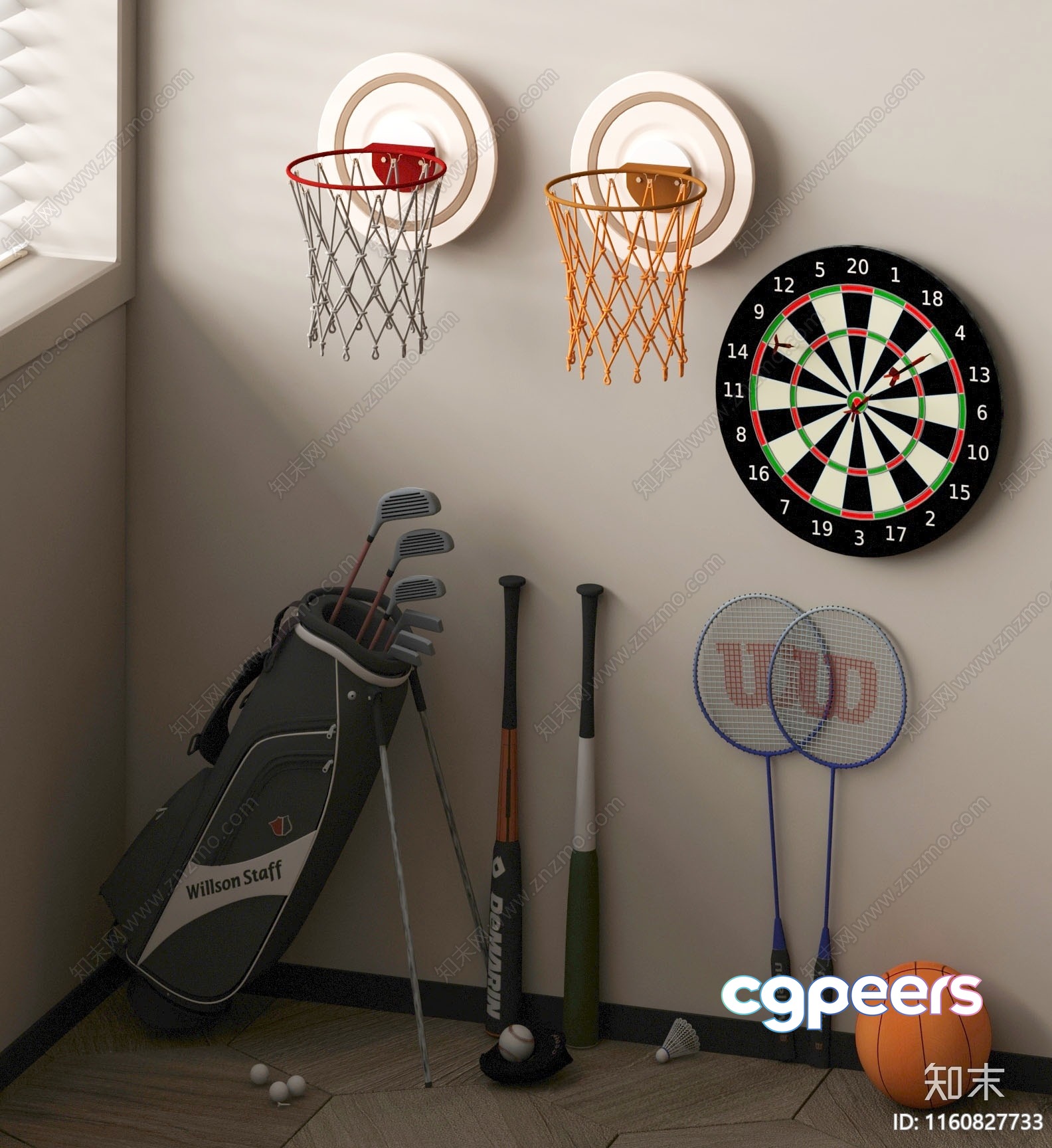 Sports Equipment 3D Model - 18372 - VRAY Render Sports Equipment 3D Model - 18372 - VRAY Render
