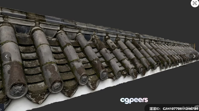 A Roof With Multiple Tiles 3D Model - 9702 - VRAY Render A Roof With Multiple Tiles 3D Model - 9702 - VRAY Render