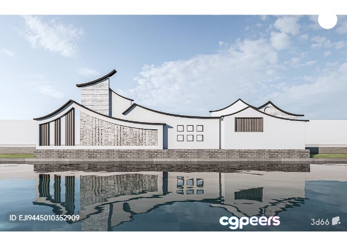 Traditional Asian Building 3D Model - 4783 - VRAY Render