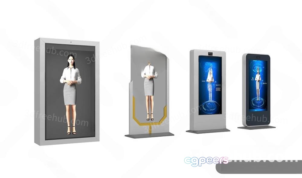 Modern Digital Displays 3D Model - 21480 - VRAY Render Modern Digital Displays 3D Model - 21480 - VRAY Render