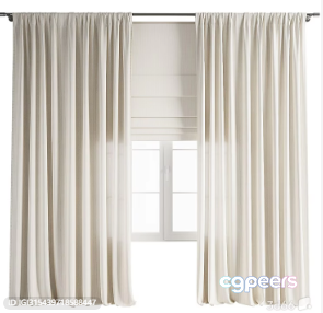 White Sheer Curtains 3D Model - 6297 - VRAY Render White Sheer Curtains 3D Model - 6297 - VRAY Render