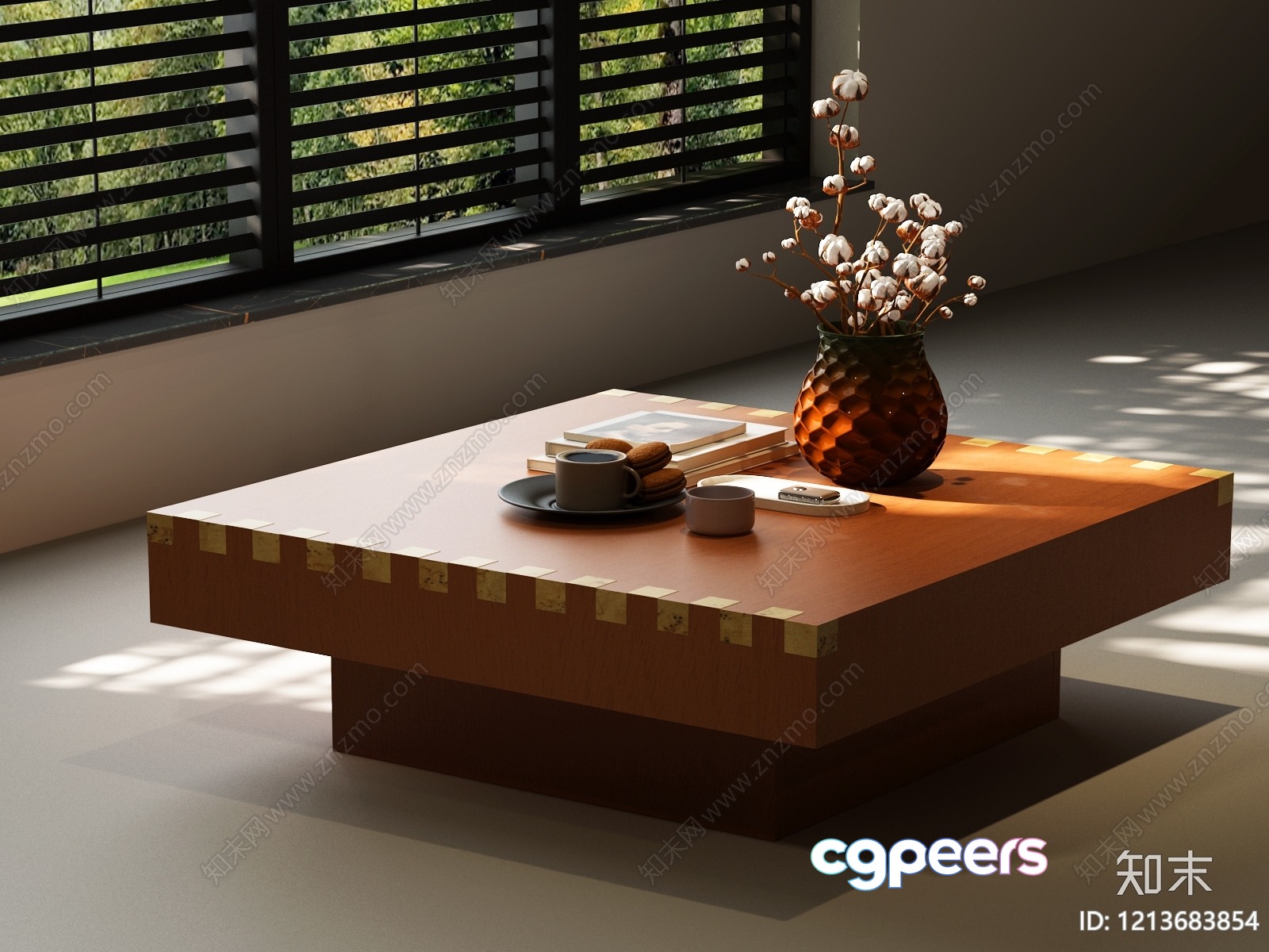 Modern Coffee Table 3D Model - 11597 - VRAY Render