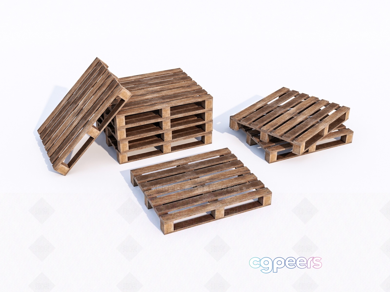 Wooden Pallets 3D Model - 9031 - VRAY Render Wooden Pallets 3D Model - 9031 - VRAY Render