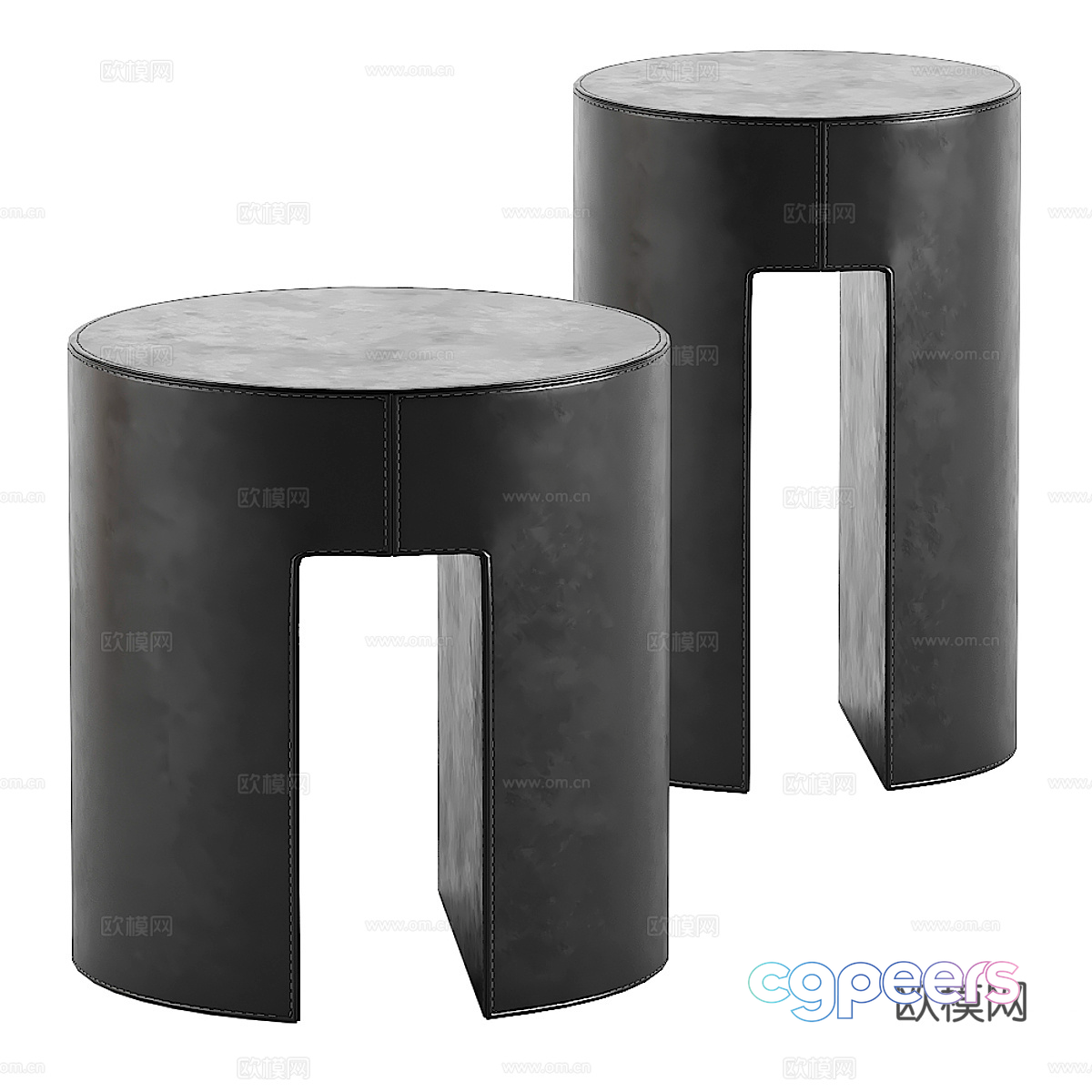 Modern Leather Stools 3D Model - 2680 - VRAY Render Modern Leather Stools 3D Model - 2680 - VRAY Render