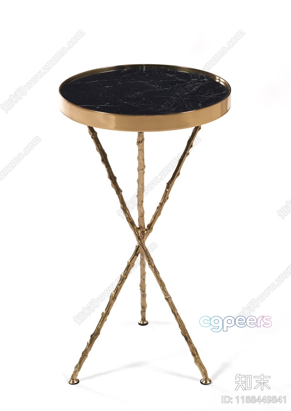 A Small Round Table 3D Model - 11887 - VRAY Render