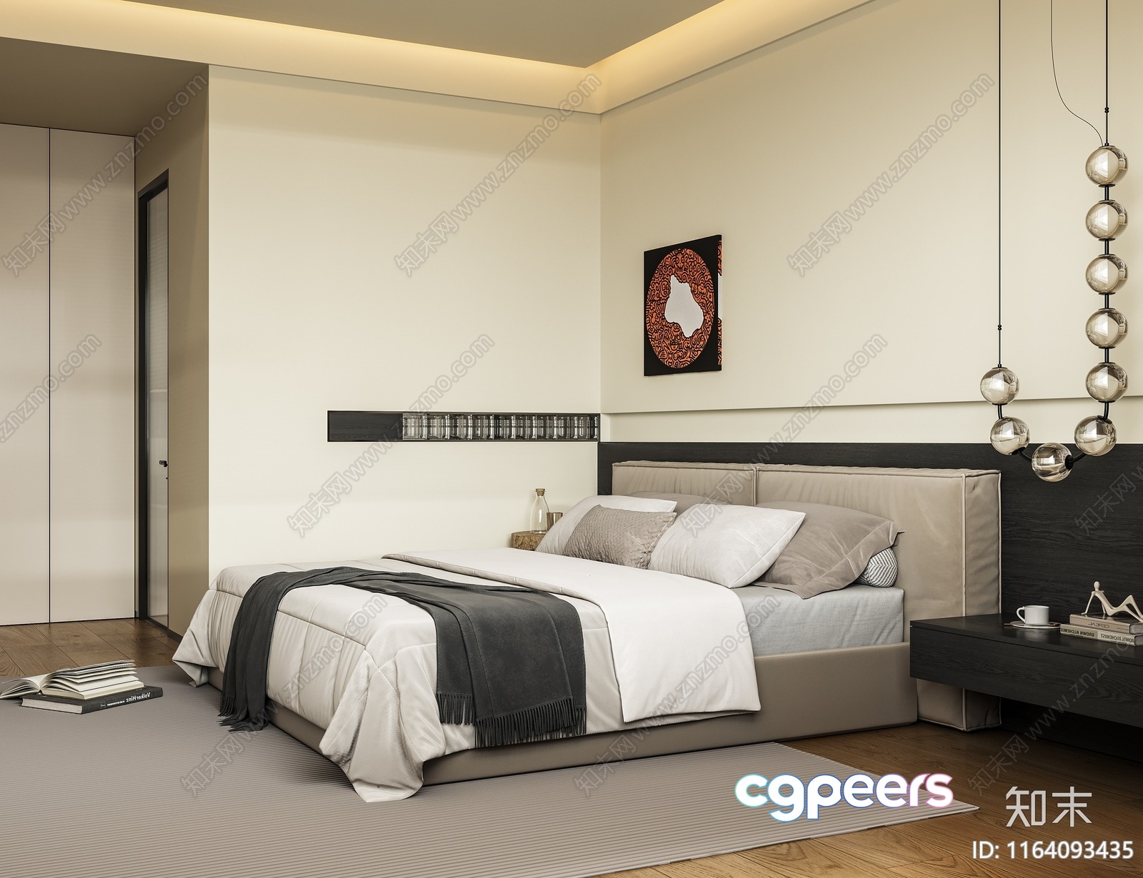 Modern Minimalist Bedroom 3D Model - 11663 - CORONA Render Modern Minimalist Bedroom 3D Model - 11663 - CORONA Render