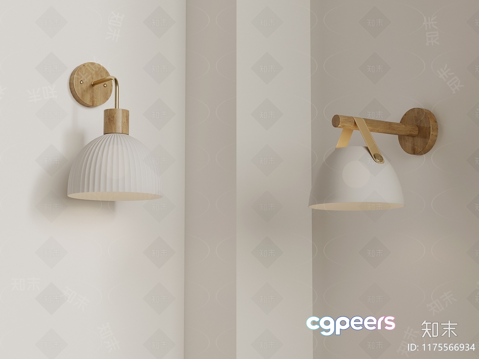 Light Fixtures On A Wall 3D Model - 9055 - VRAY Render Light Fixtures On A Wall 3D Model - 9055 - VRAY Render