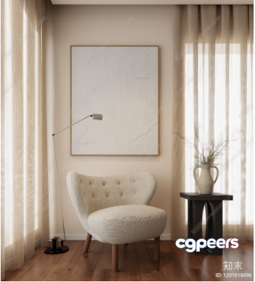 Cozy Modern Living Room 3D Model - 8512 - VRAY Render Cozy Modern Living Room 3D Model - 8512 - VRAY Render