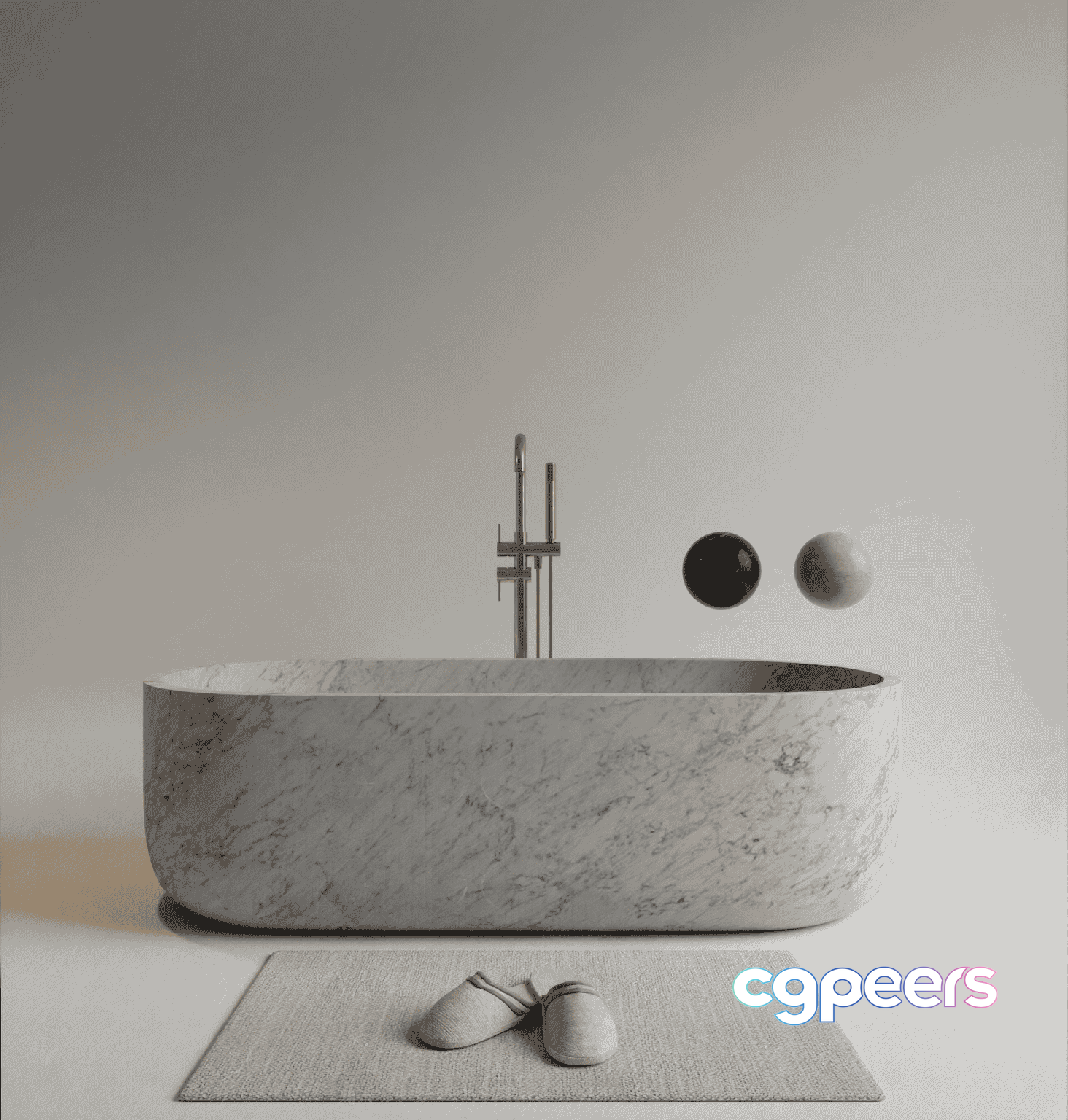 A Marble Sink 3D Model - 17926 - VRAY Render