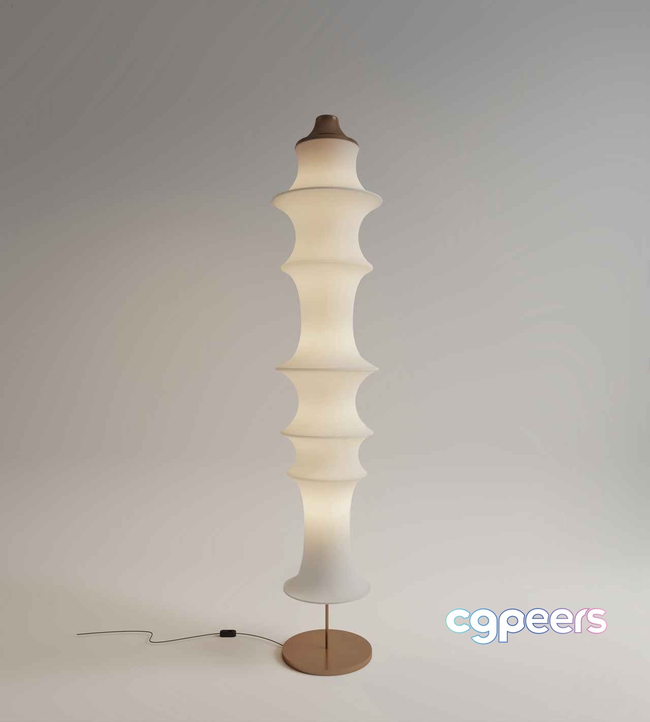 Modern Gold Lamp 3D Model - 1235 - VRAY Render