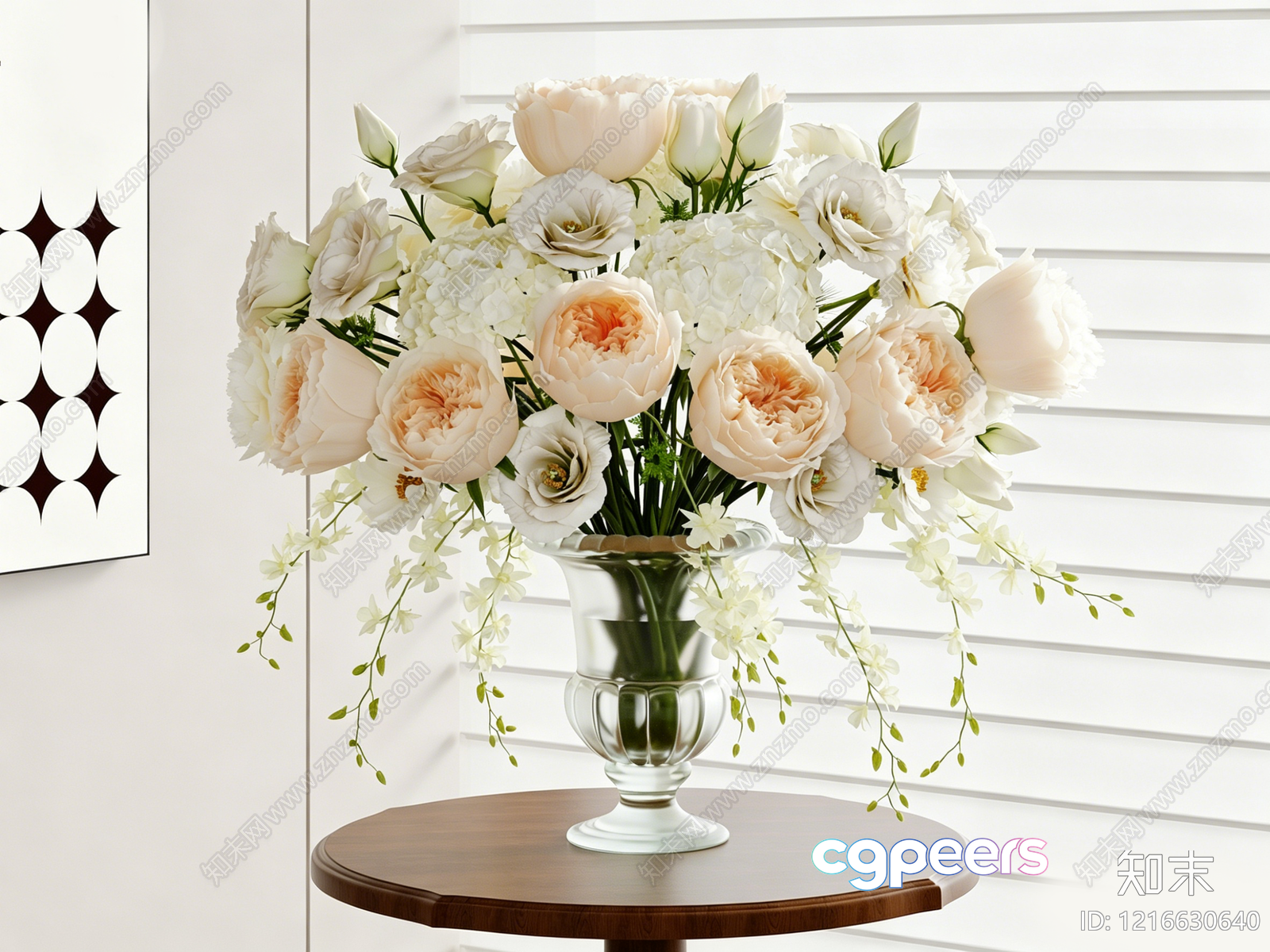 A Bouquet Of Flowers In A Vase 3D Model - 15623 - VRAY Render A Bouquet Of Flowers In A Vase 3D Model - 15623 - VRAY Render