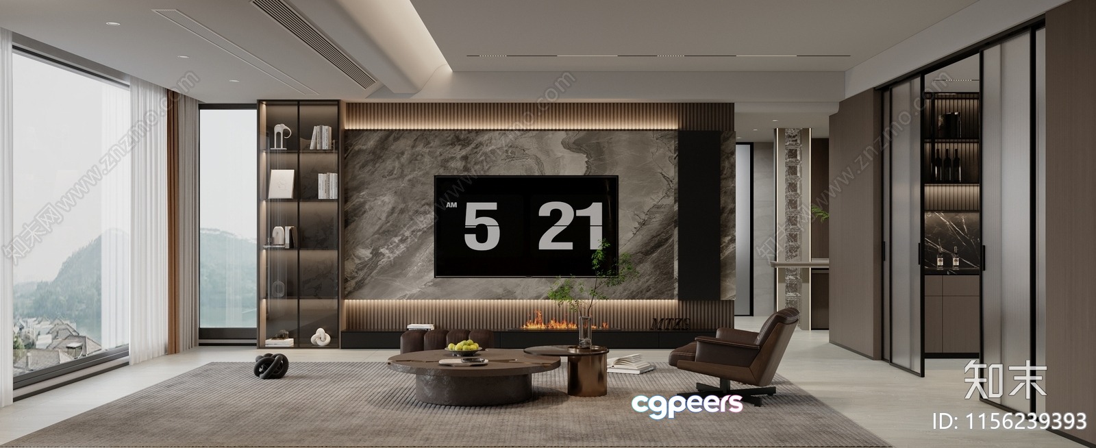 Modern Living Room 3D Model - 16948 - VRAY Render Modern Living Room 3D Model - 16948 - VRAY Render