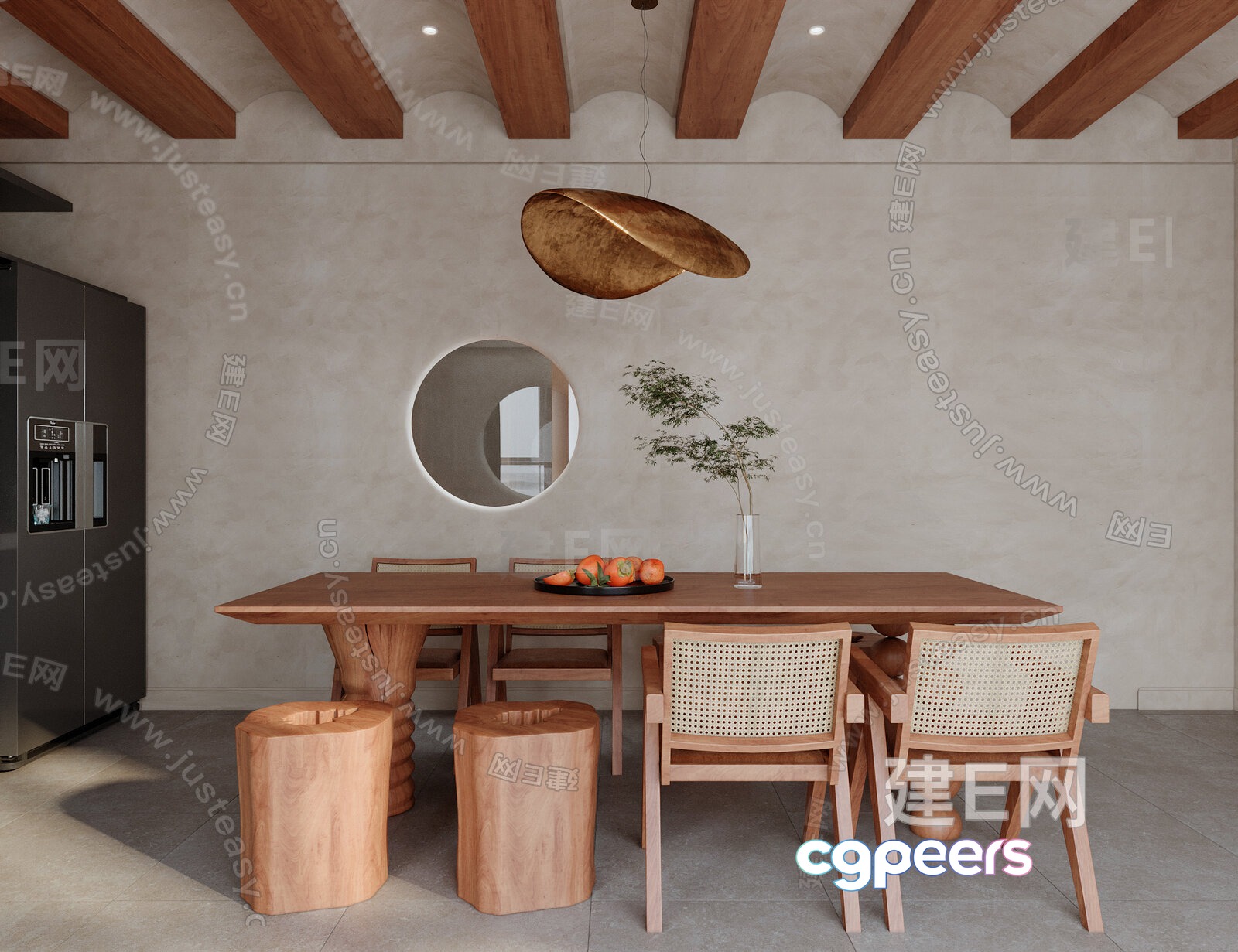 Modern Dining Room 3D Model - 9172 - VRAY Render Modern Dining Room 3D Model - 9172 - VRAY Render