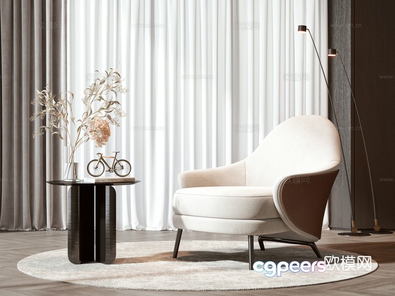 Cozy Modern Living Room 3D Model - 7090 - VRAY Render Cozy Modern Living Room 3D Model - 7090 - VRAY Render