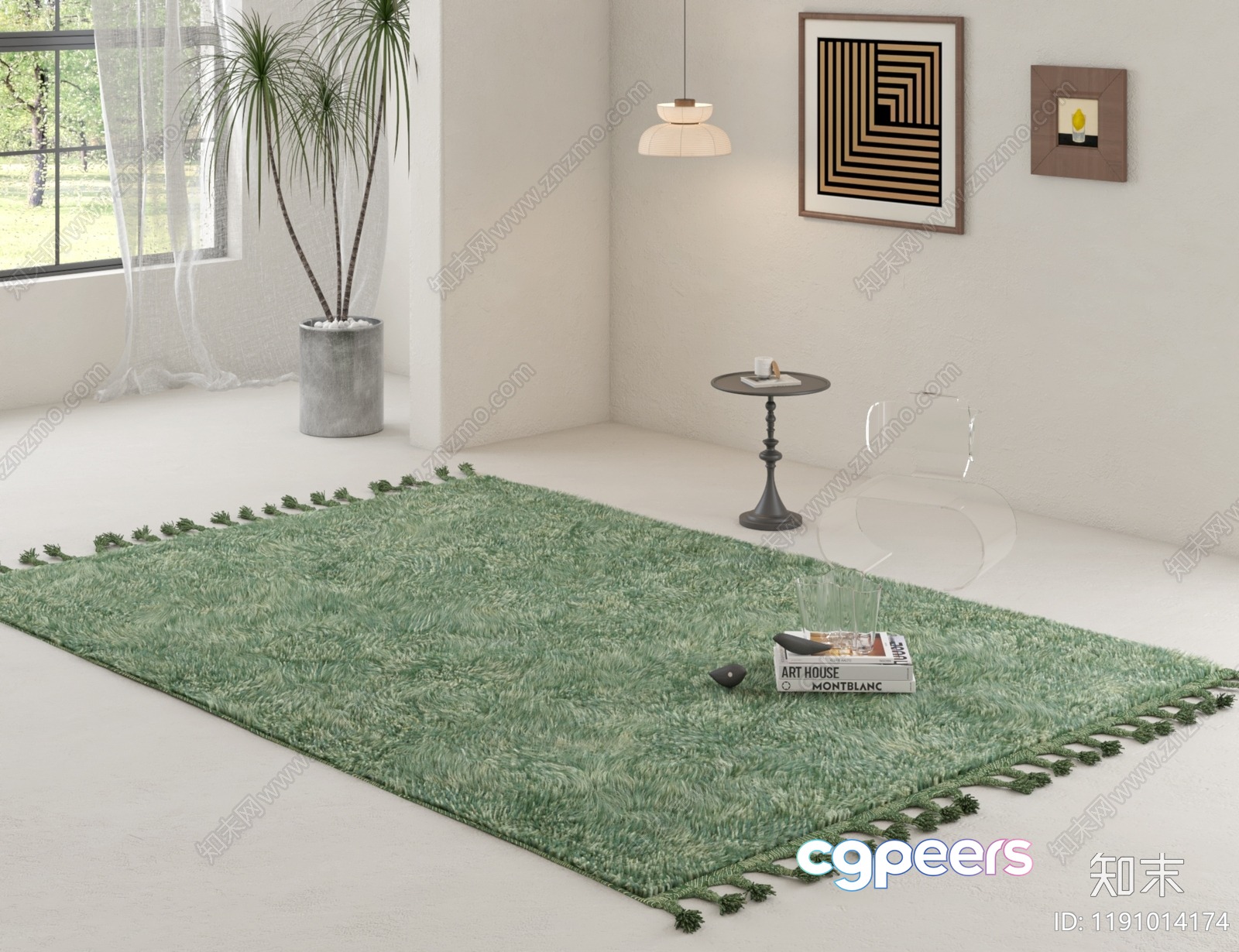 Modern Living Room 3D Model - 19515 - VRAY Render
