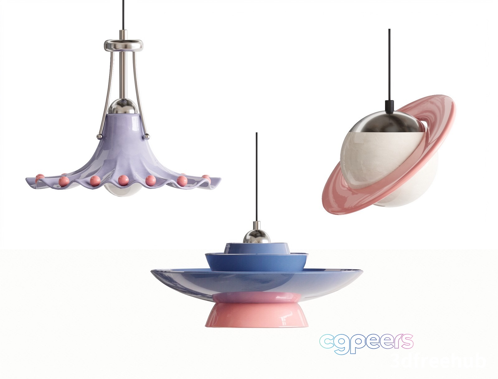 A Futuristic Chandelier 3D Model - 19962 - VRAY Render A Futuristic Chandelier 3D Model - 19962 - VRAY Render