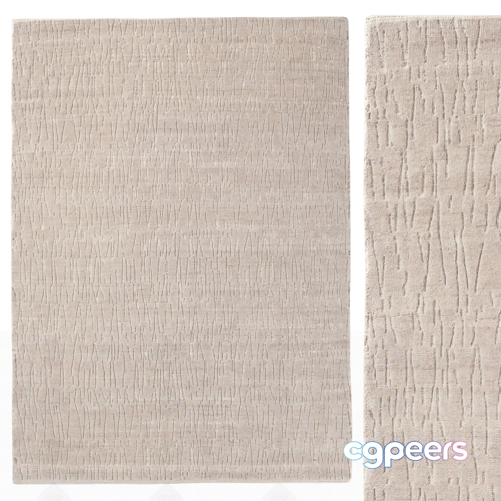 A Beige Rug 3D Model - 11311 - CORONA Render