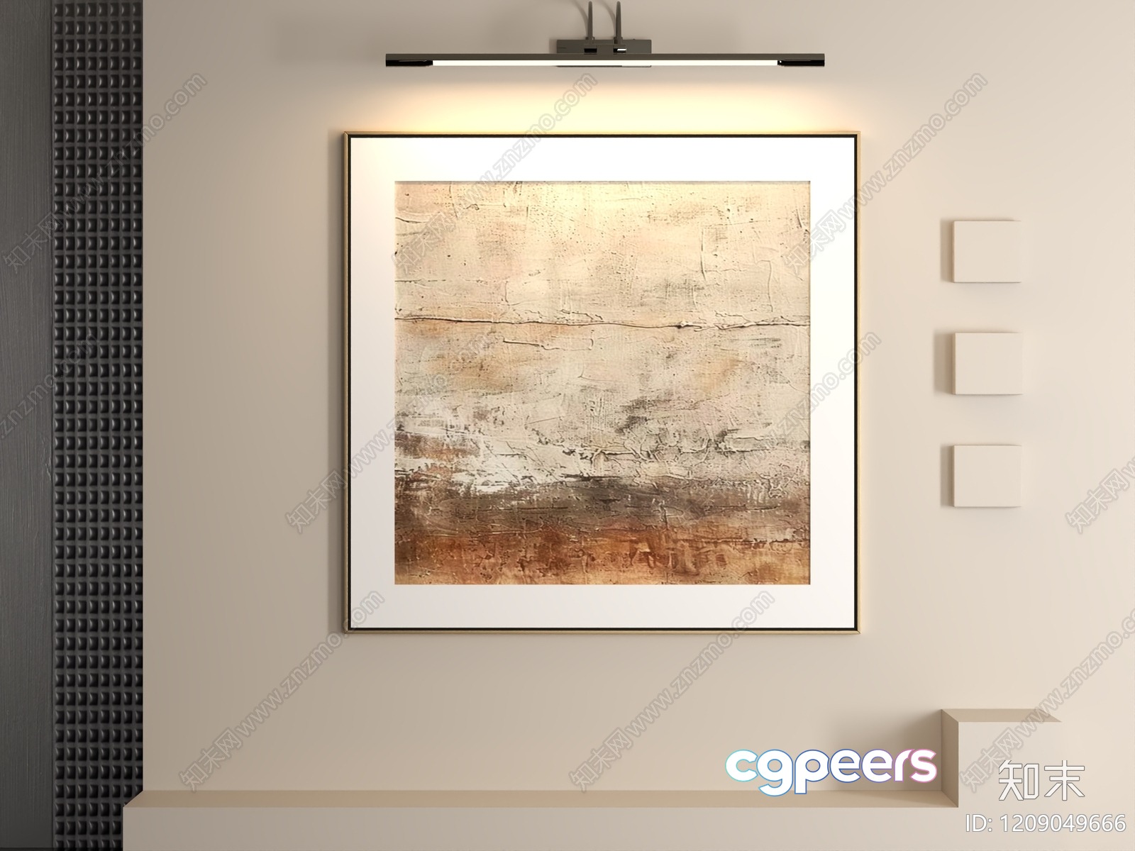 Modern Abstract Painting 3D Model - 219 - VRAY Render Modern Abstract Painting 3D Model - 219 - VRAY Render