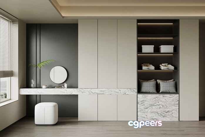Modern Minimalist Room 3D Model - 6728 - VRAY Render Modern Minimalist Room 3D Model - 6728 - VRAY Render