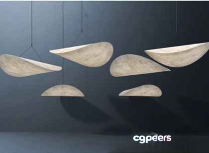 Abstract Hanging Artwork 3D Model - 287 - VRAY Render
