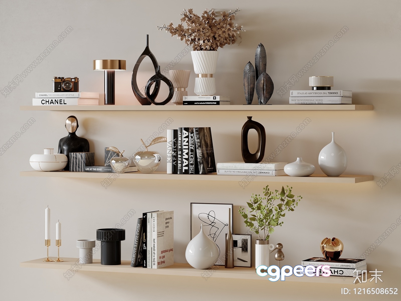 Modern Home Decor 3D Model - 15711 - VRAY Render