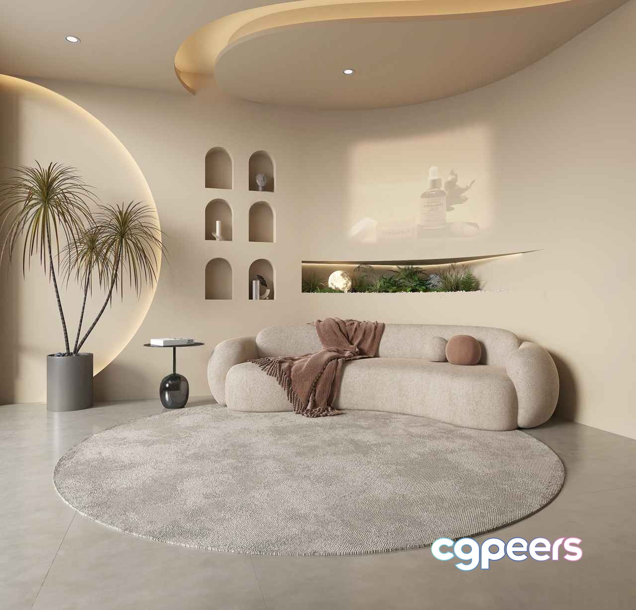 Modern Living Room 3D Model - 4237 - VRAY Render Modern Living Room 3D Model - 4237 - VRAY Render