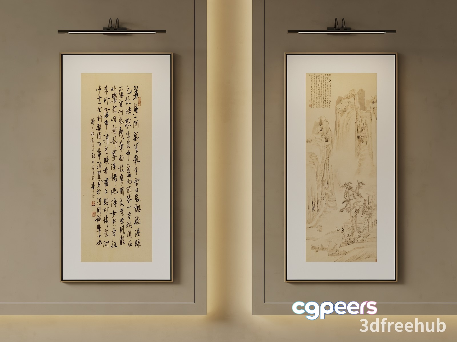Traditional Chinese Artwork 3D Model - 23526 - VRAY Render