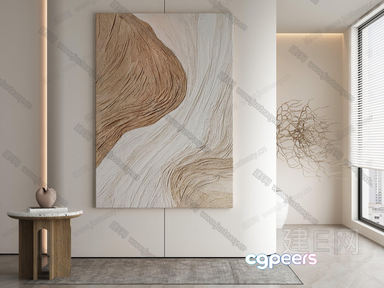 Modern Living Room 3D Model - 22372 - VRAY Render Modern Living Room 3D Model - 22372 - VRAY Render